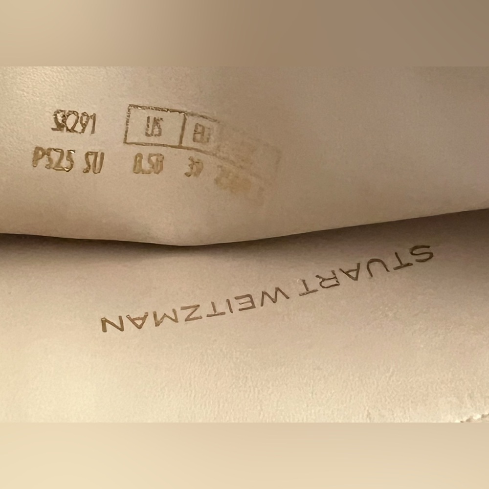 Stuart Weitzman Flared Block Heel Brown Suede Knee Boots $895 8.5 B - Picture 6 of 7